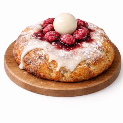 Yogur de mango, maracuyà y capirotes